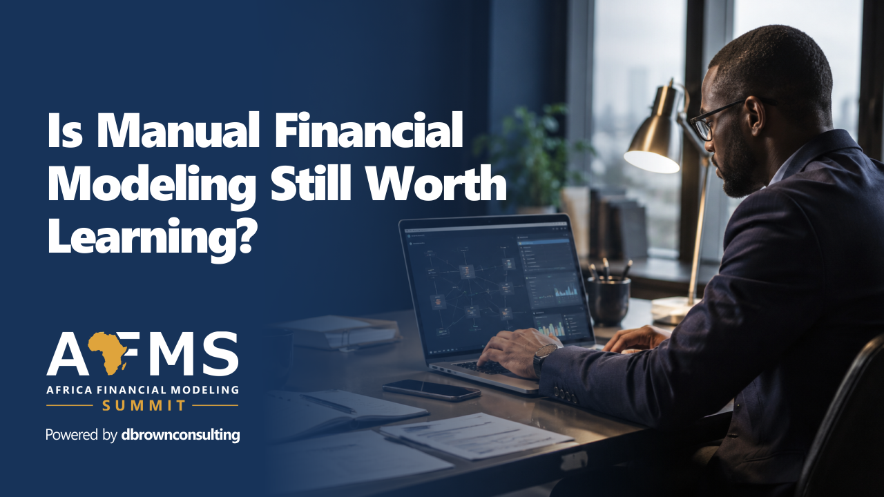 Professional working through a financial modeling course independently