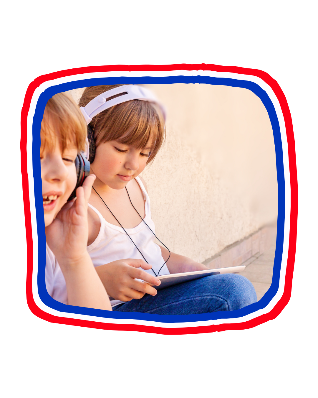 Kind doet online Nederlandse les op laptop