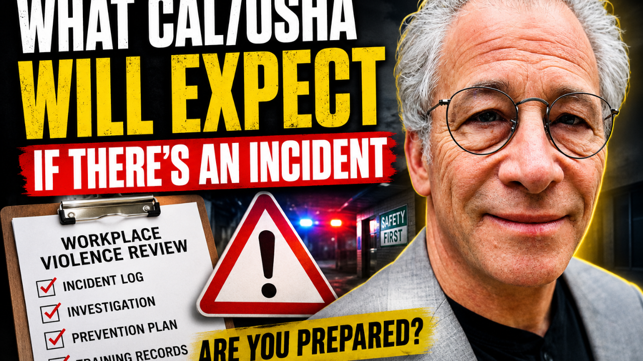 What Cal/OSHA will expect to see if there's a workplace violence incident