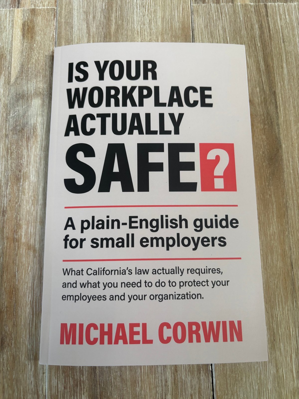 Is Your Workplace Actually Safe? book by Michael Corwin