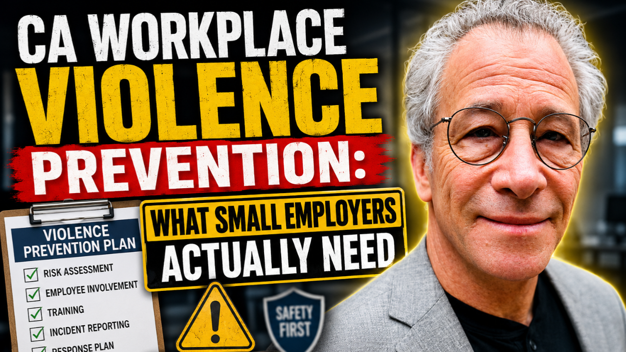 California workplace violence prevention: what small employers actually need.