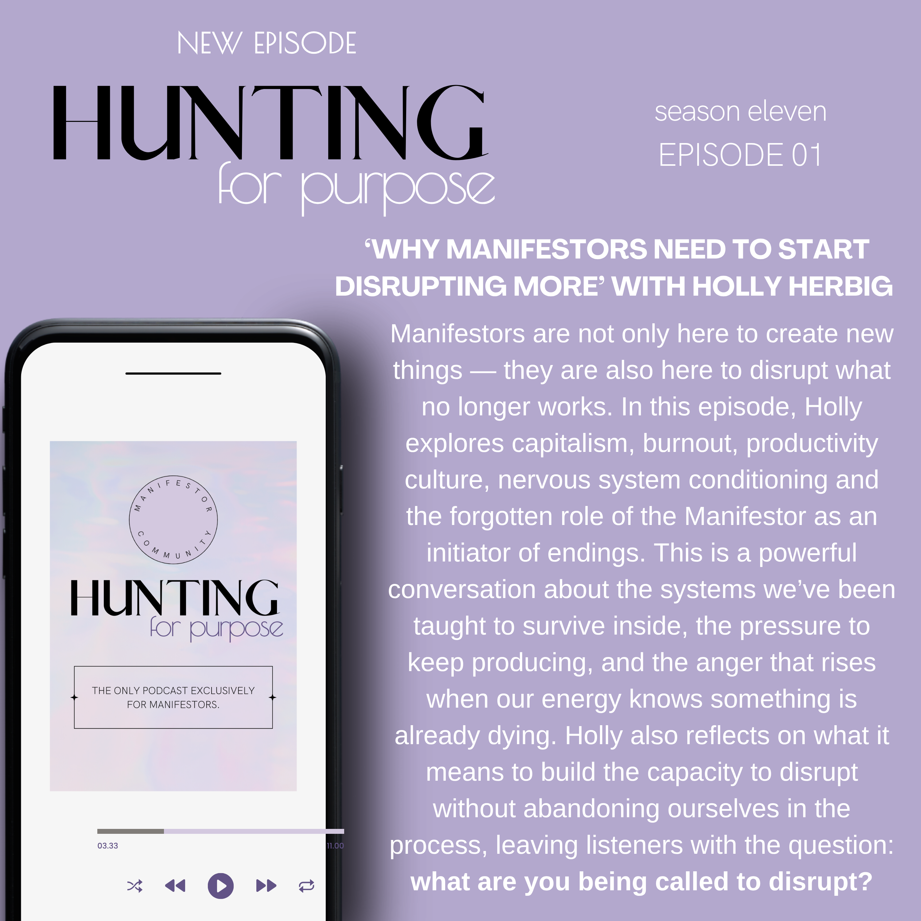 #264 'Why Manifestors Need to Start Disrupting More' with Holly Herbig episode artwork
