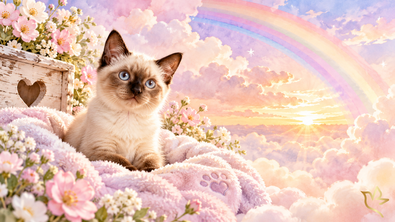 Where Gentle Paws Walk 4-page and 8-page cat funeral program template showing cover and interior memorial pages.