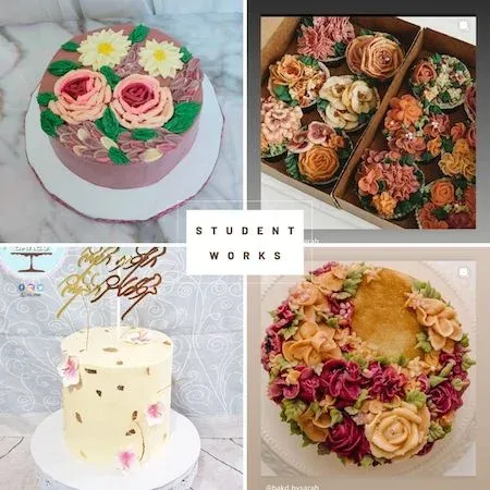 Buttercream Petals Student Work