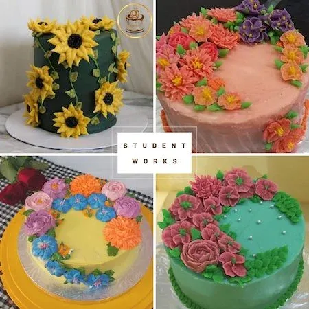 Buttercream Petals Student Work