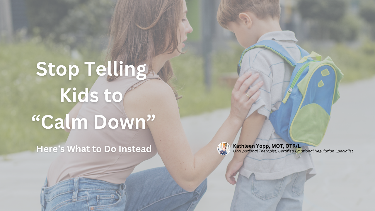 Helping a dysregulated child calm down through co-regulation and emotional regulation support