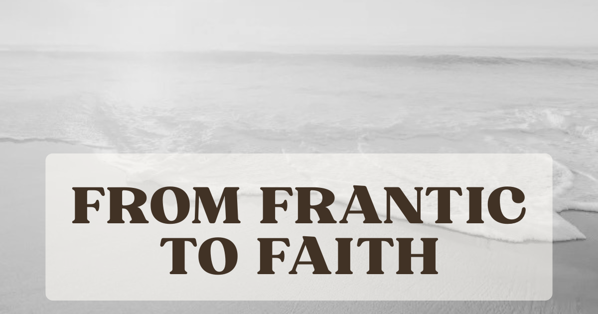 Summon Courage Substack article — Frantic to Faith by Dr. Lesley Tate-Gould