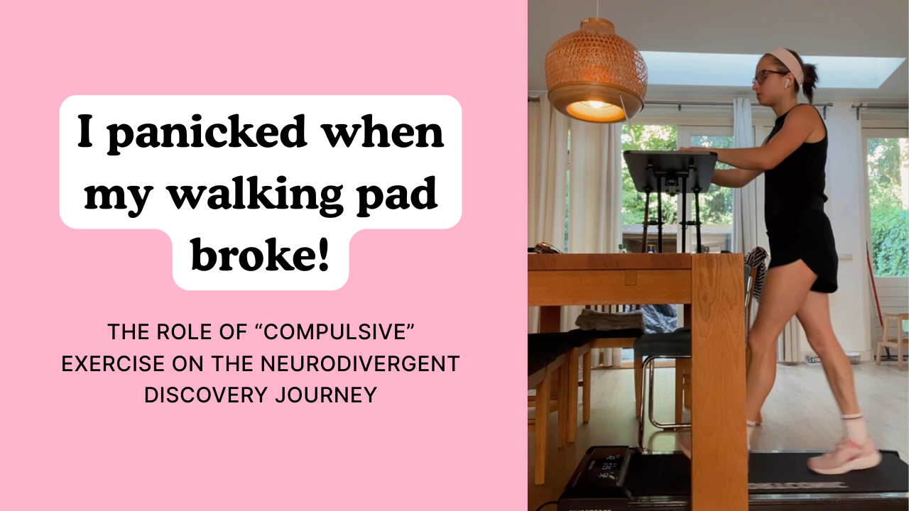 I panicked when my walking pad broke! Neurodivergent ED recovery