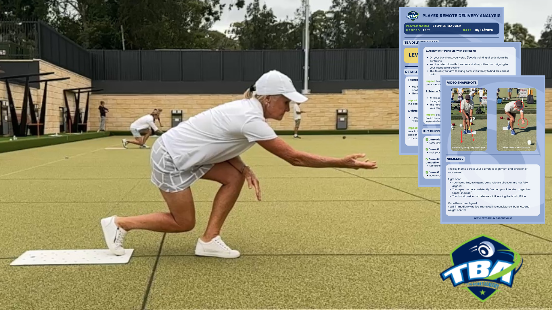Lawn bowls delivery analysis