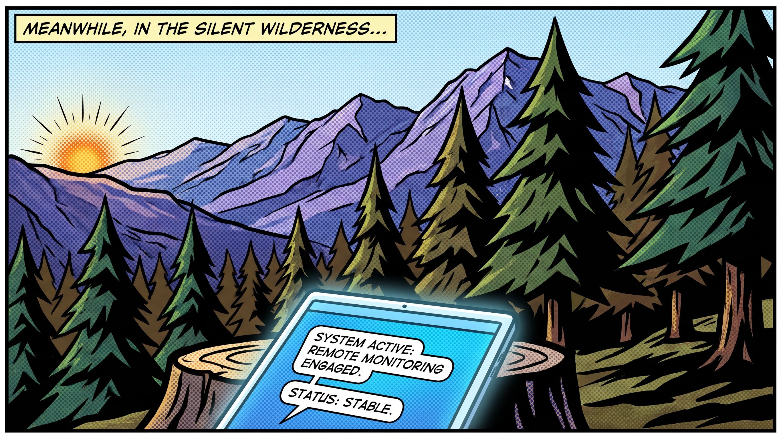 Meanwhile, in the silent wilderness...