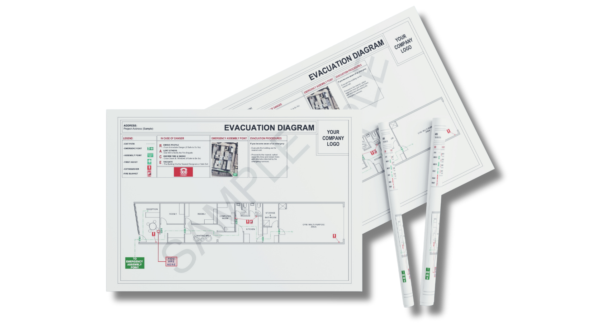 Lemma Hub Evacuation Diagram Sample Plan