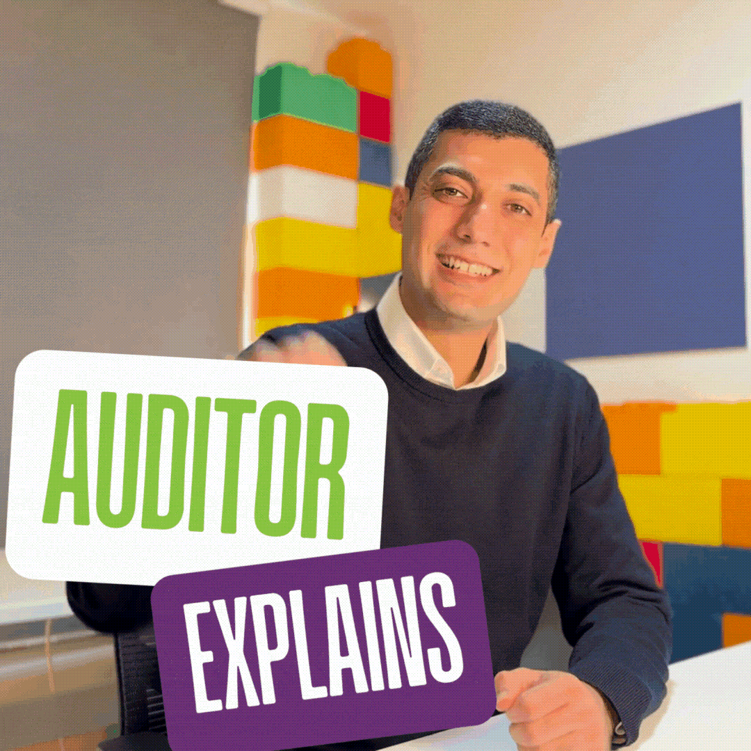 Auditor Explains in a GIF format with Faz waving his hand.