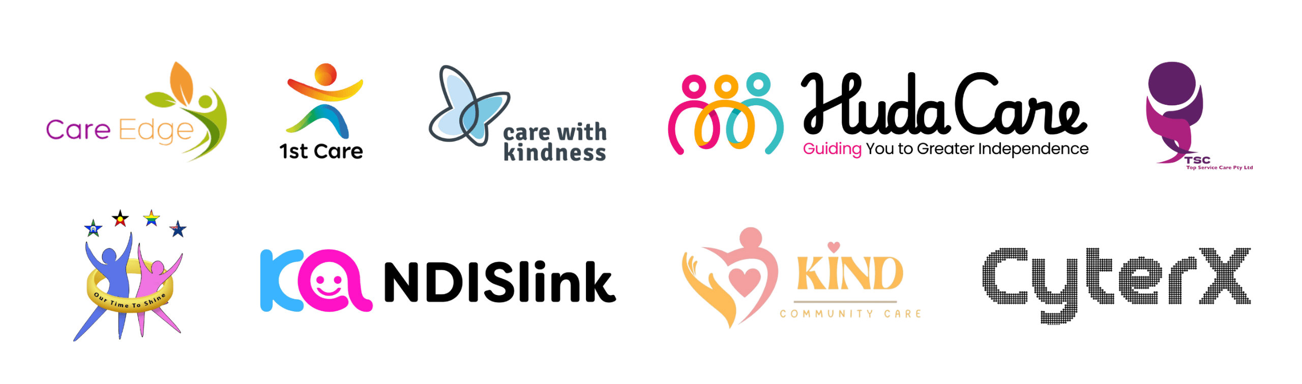 Company Logos of Our Services that have been trusted by hundreds of new and established NDIS Providers