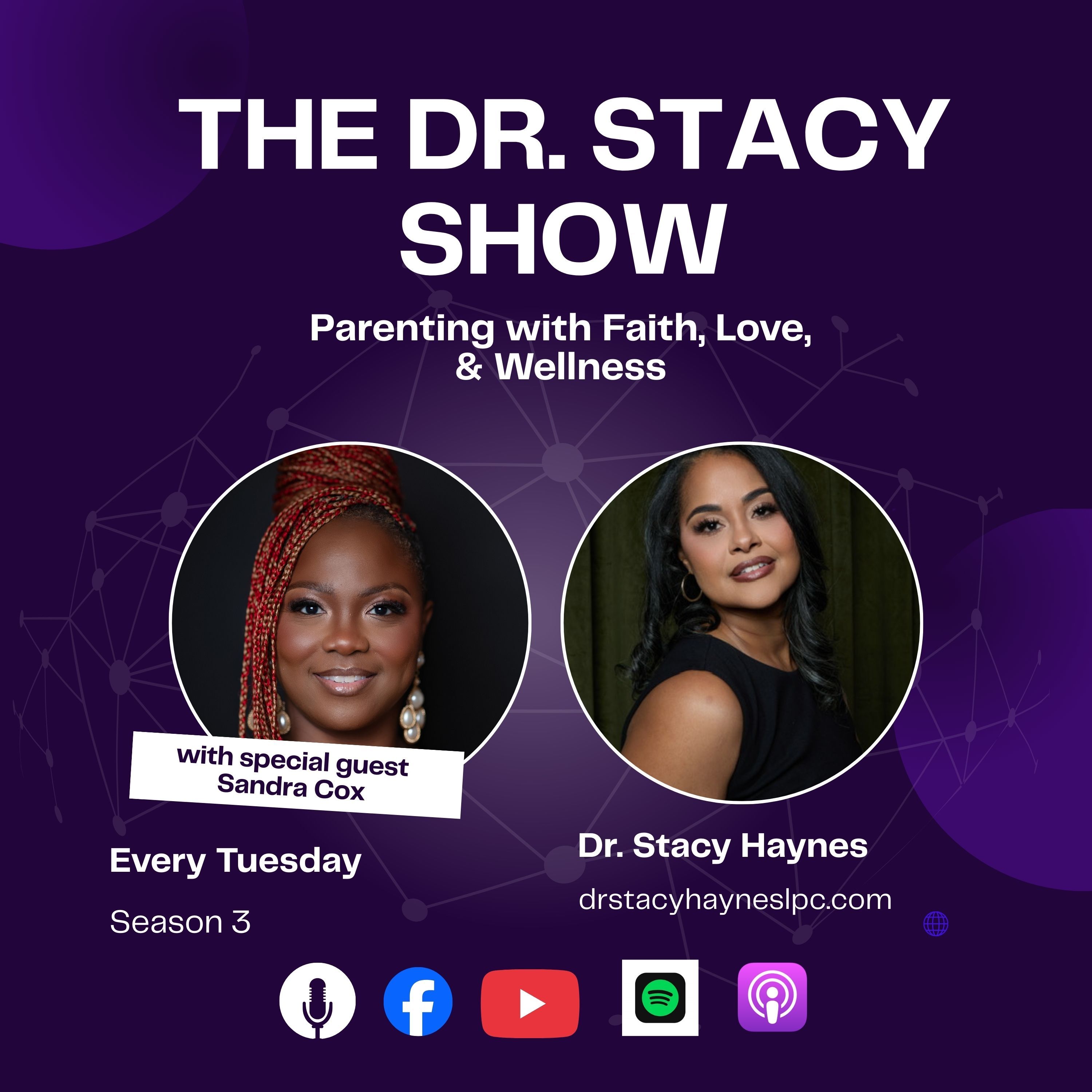 The Dr. Stacy Show w/ Sandra Cox Beautiful Ashes Finding Purpose in Your Story — The Dr. Stacy Show cover