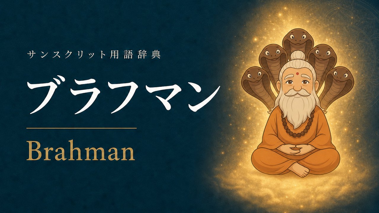 ブラフマン (Brahman) の意味を表すイラスト (サンスクリット用語辞典)