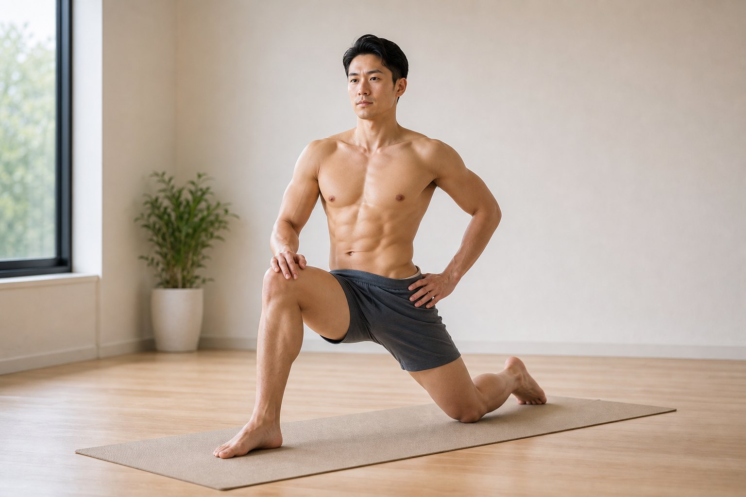 よくあるミスアライメント: 骨盤が斜めにねじれる (男性)