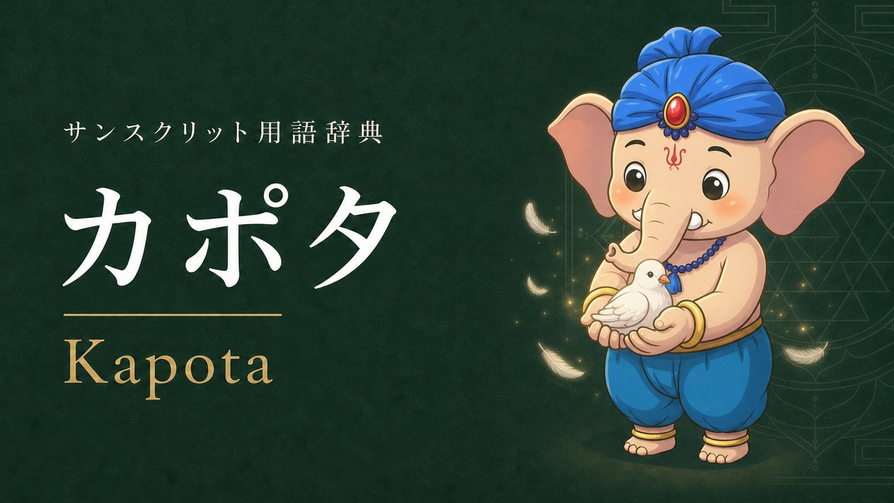カポタ (Kapota) の意味を表すイラスト (サンスクリット用語辞典)