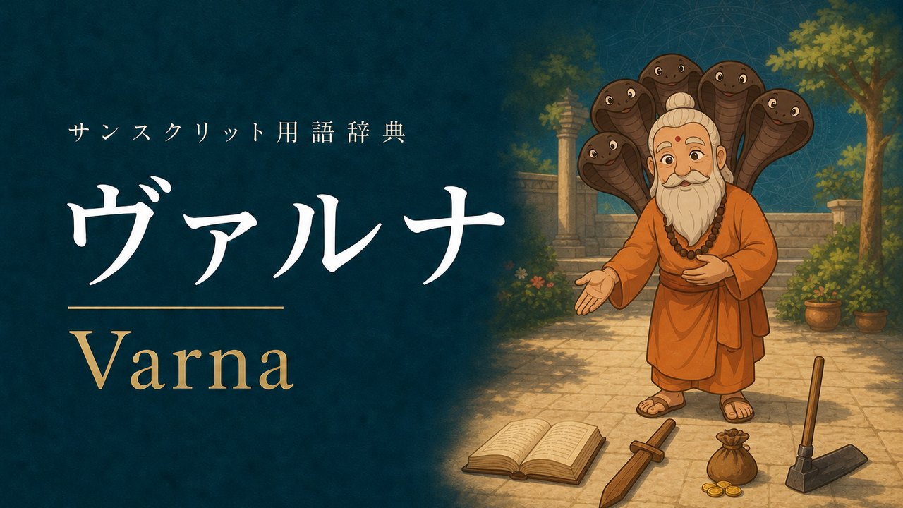 ヴァルナ (Varna) の意味を表すイラスト (サンスクリット用語辞典)