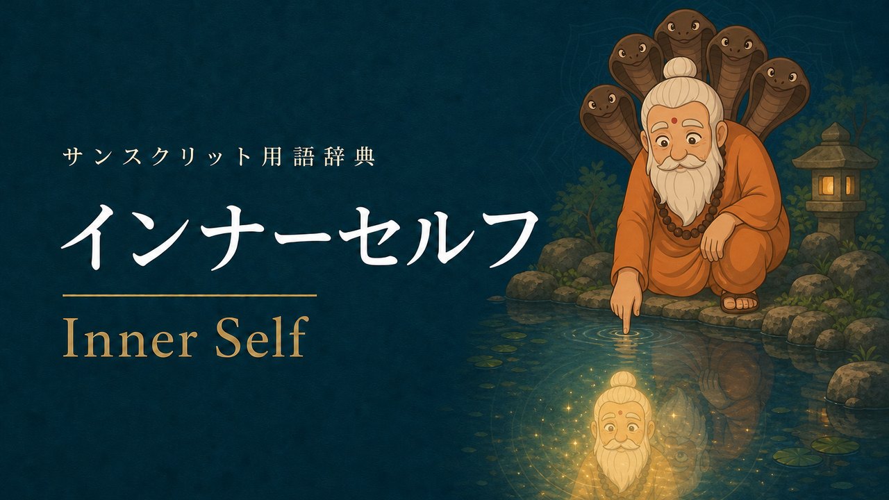 内なる自己 (Inner Self) の意味を表すイラスト (サンスクリット用語辞典)