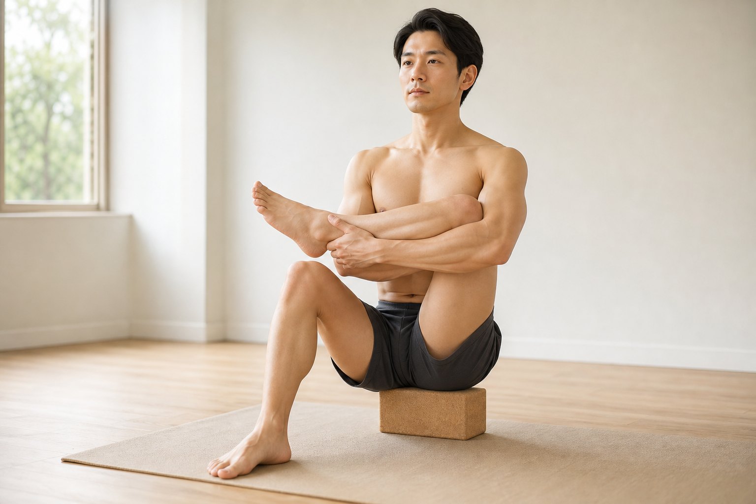 ゆりかごのポーズの軽減法の例