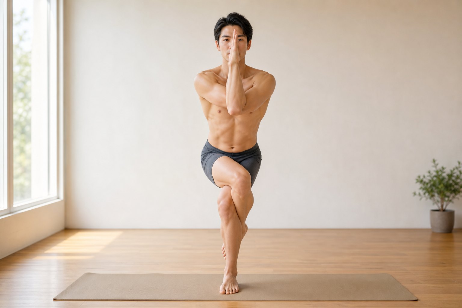 ワシのポーズ (Garudasana Pose) のやり方・効果・アライメント