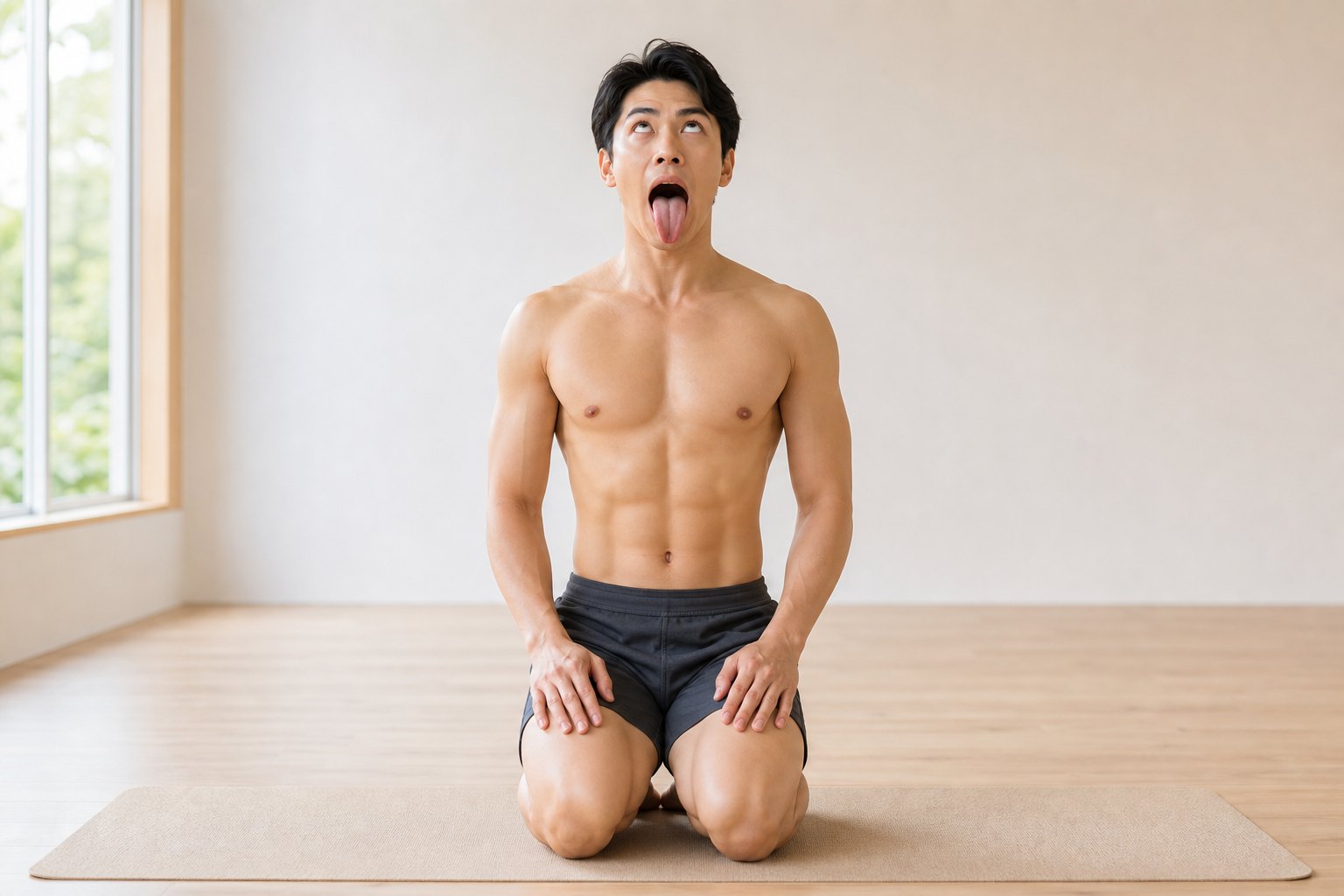ライオンのポーズの軽減法の例