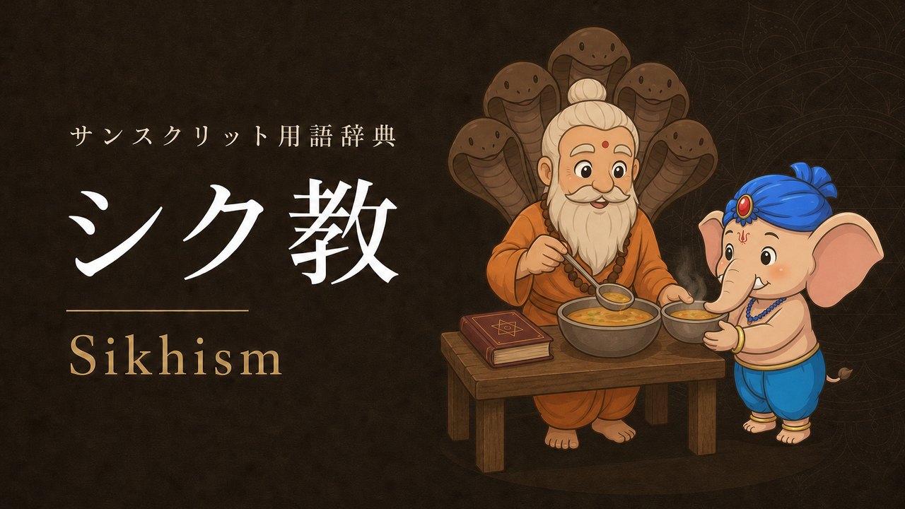 シク教 (Sikhism) の意味を表すイラスト (サンスクリット用語辞典)