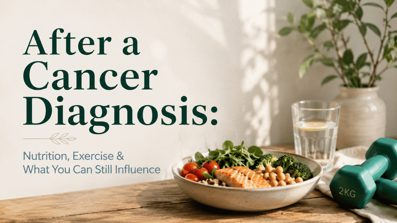 After a cancer diagnosis nutrition, sugar, exercise and healthy lifestyle support