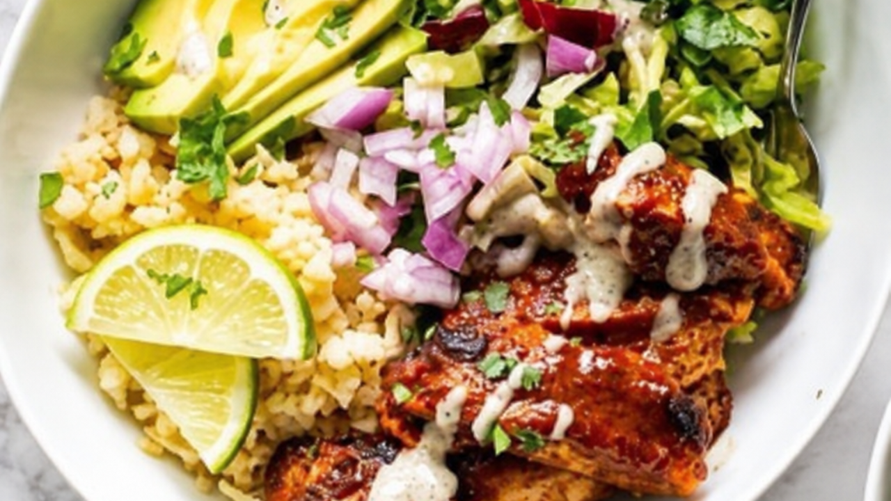 Paleo-BBQ-kyckling-bowl
