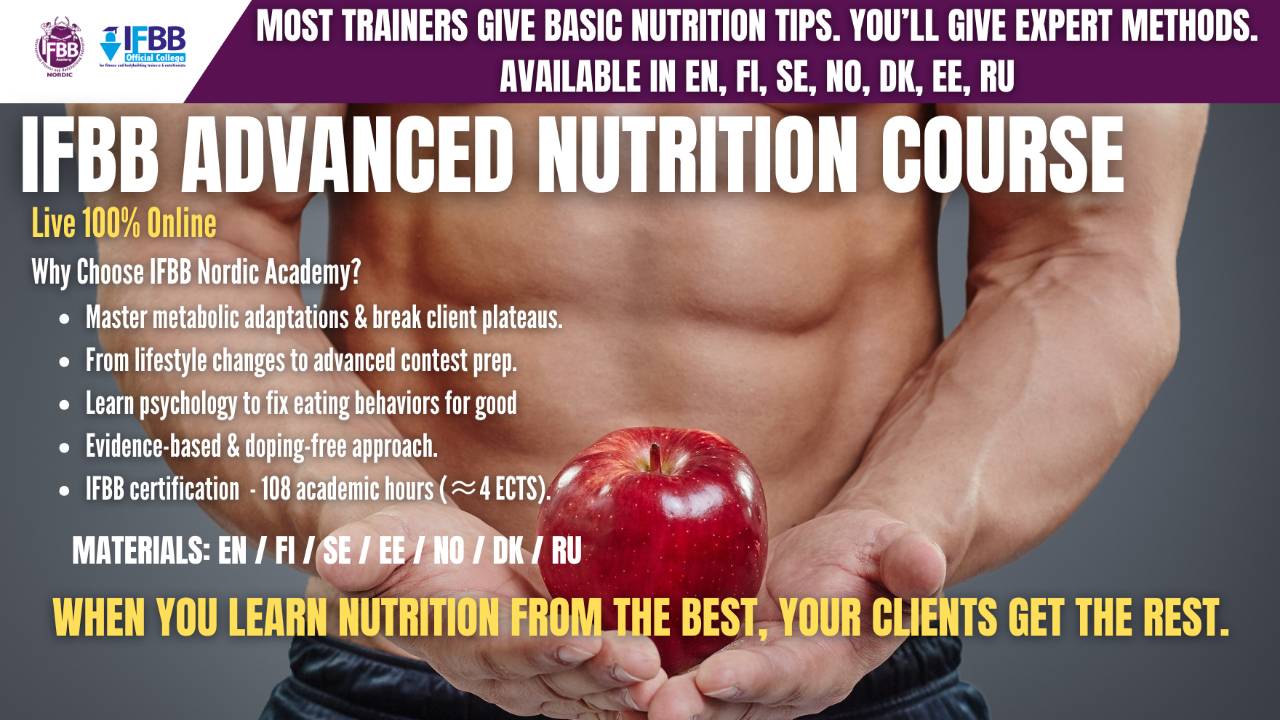 IFBB Advanced Nutrition Course