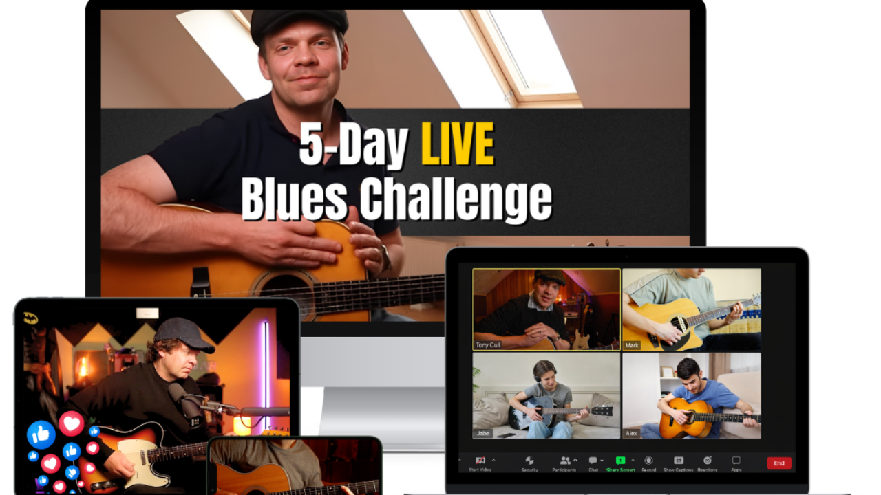 5-Day LIVE Blues Guitar Challenge Product Stack