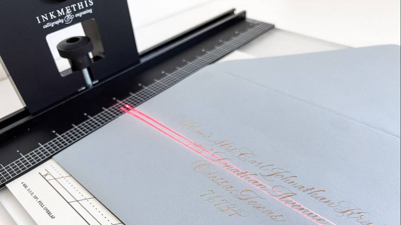 Calligraphy Laser Liner perfect for quotes and envelopes INKMETHIS