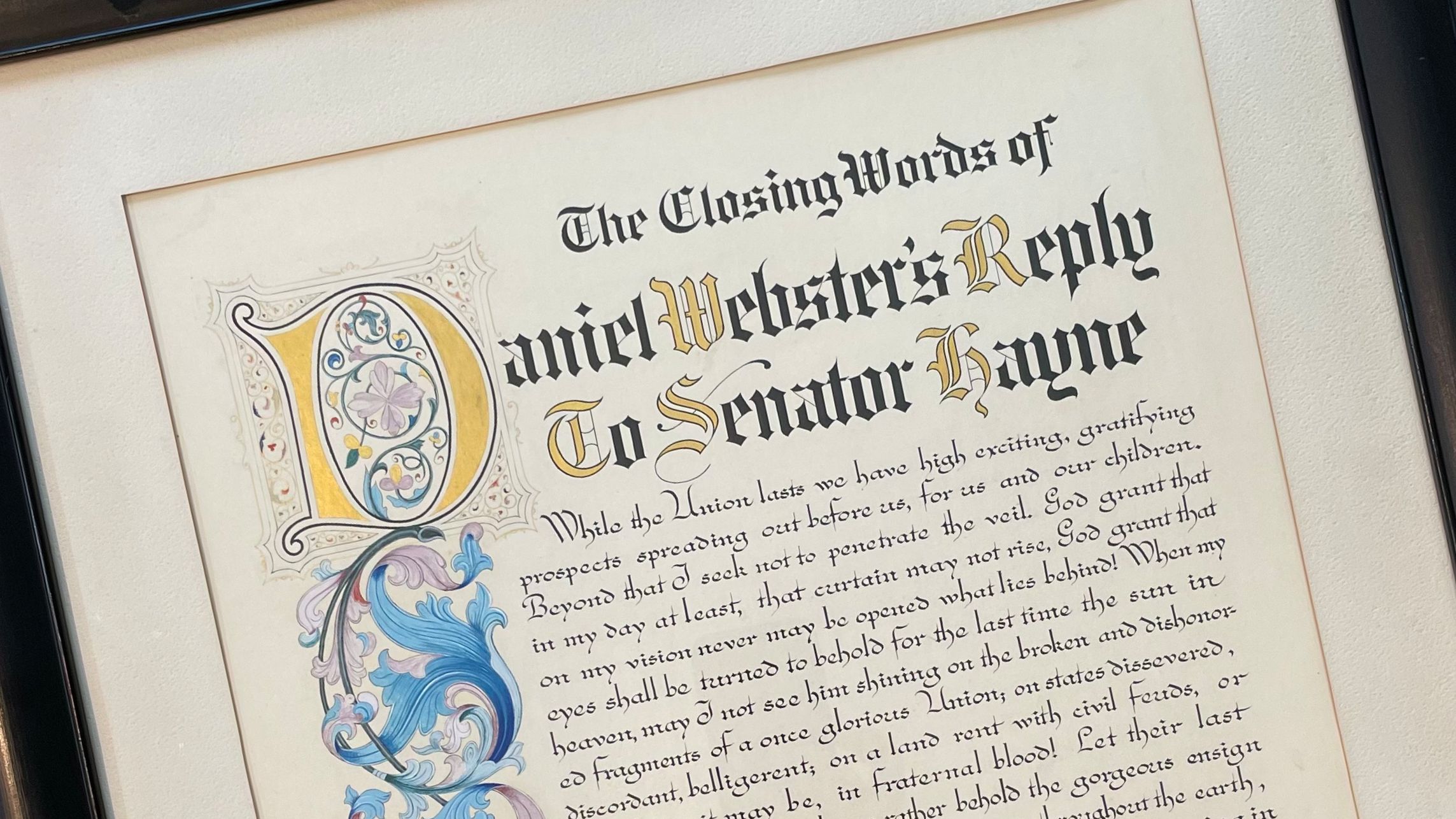 Illuminated certificate from the Ziller's Studio archive