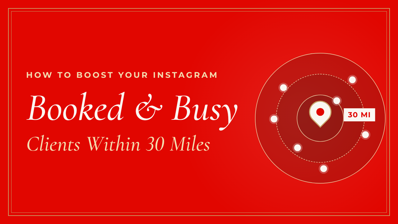 Booked & Busy: Clients Within 30 Miles
