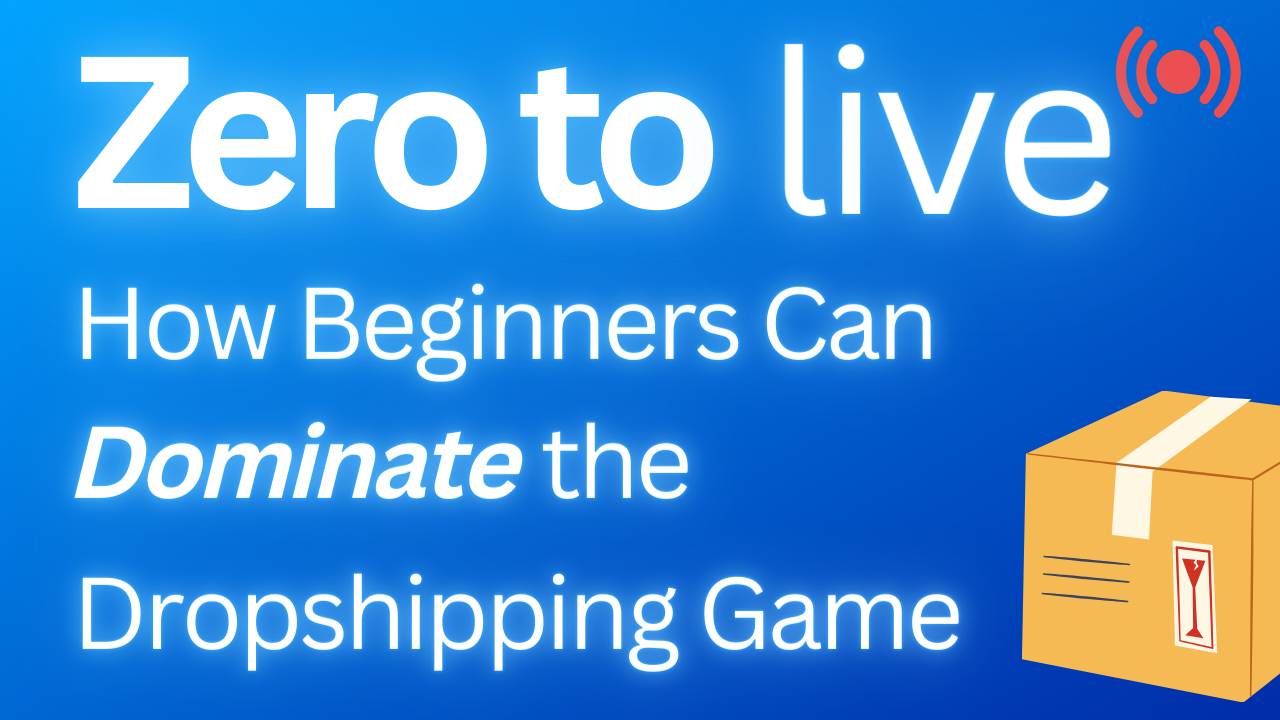 Zero to Live How Beginners Can Dominate the Dropshipping Game