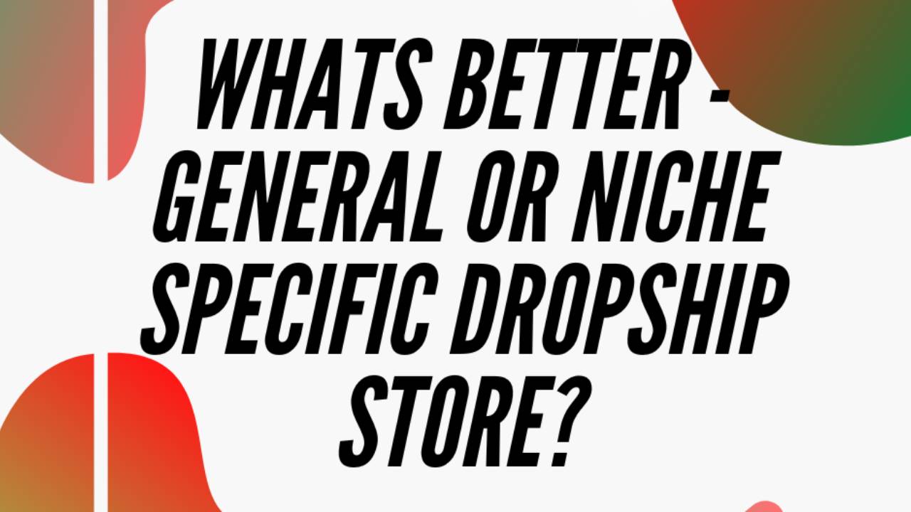 Specific Store Whats better - General or Niche Specific Dropship Store?