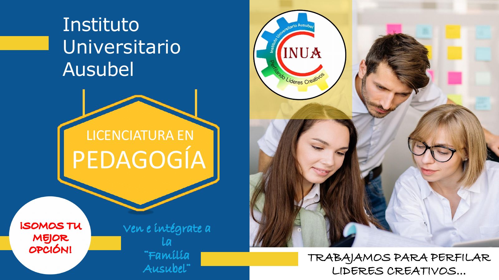 Folleto informativo Licenciatura en Pedagogía – página 1