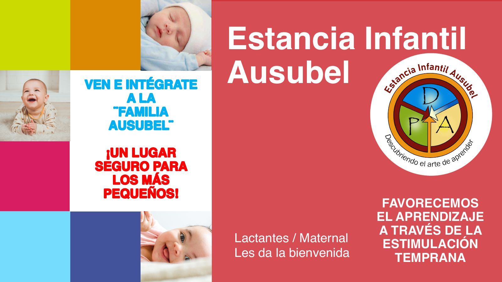 Folleto informativo Estancia Infantil – página 1