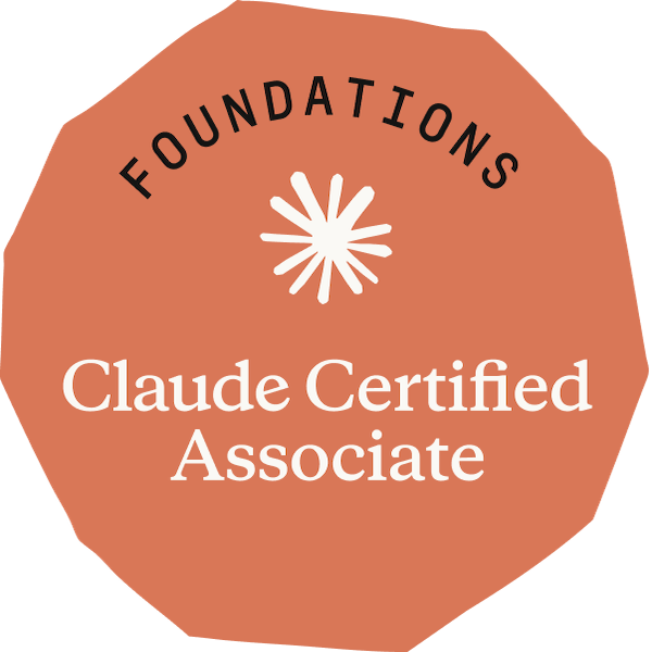 Claude Certified Associate - Foundations badge