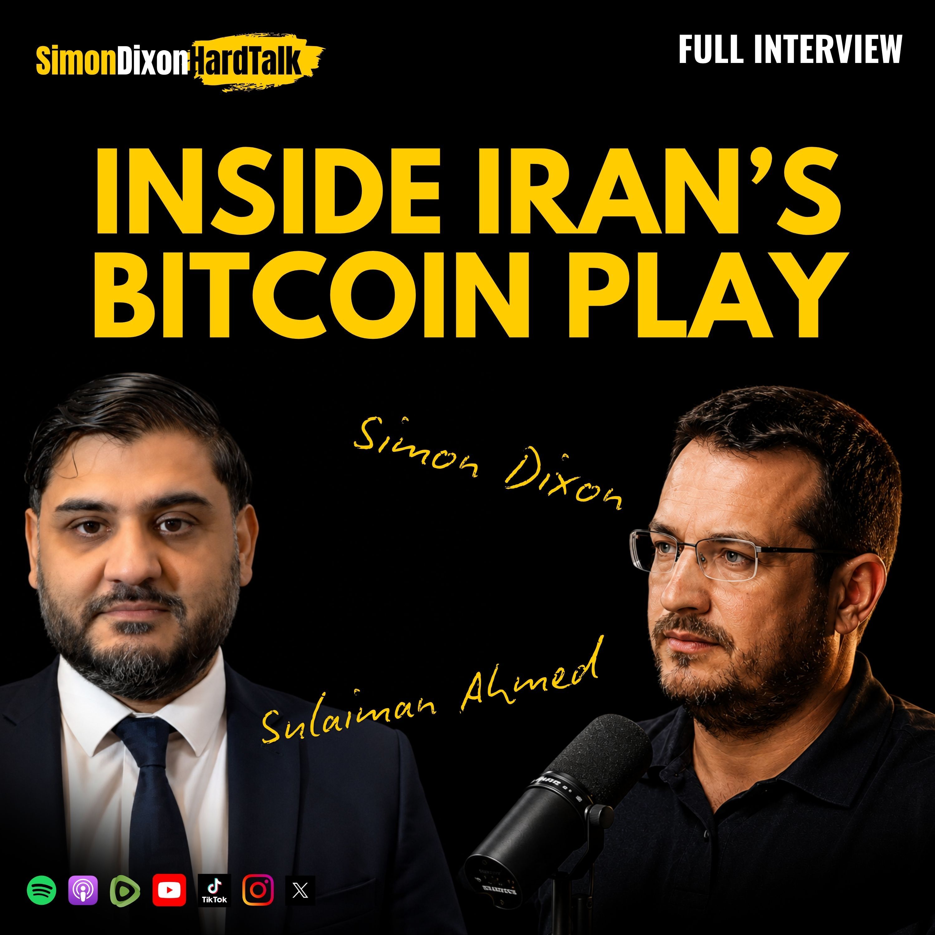How Iran is Using Bitcoin to Bypass SWIFT & Lloyd's of London | Simon Dixon — Simon Dixon Hard Talk cover