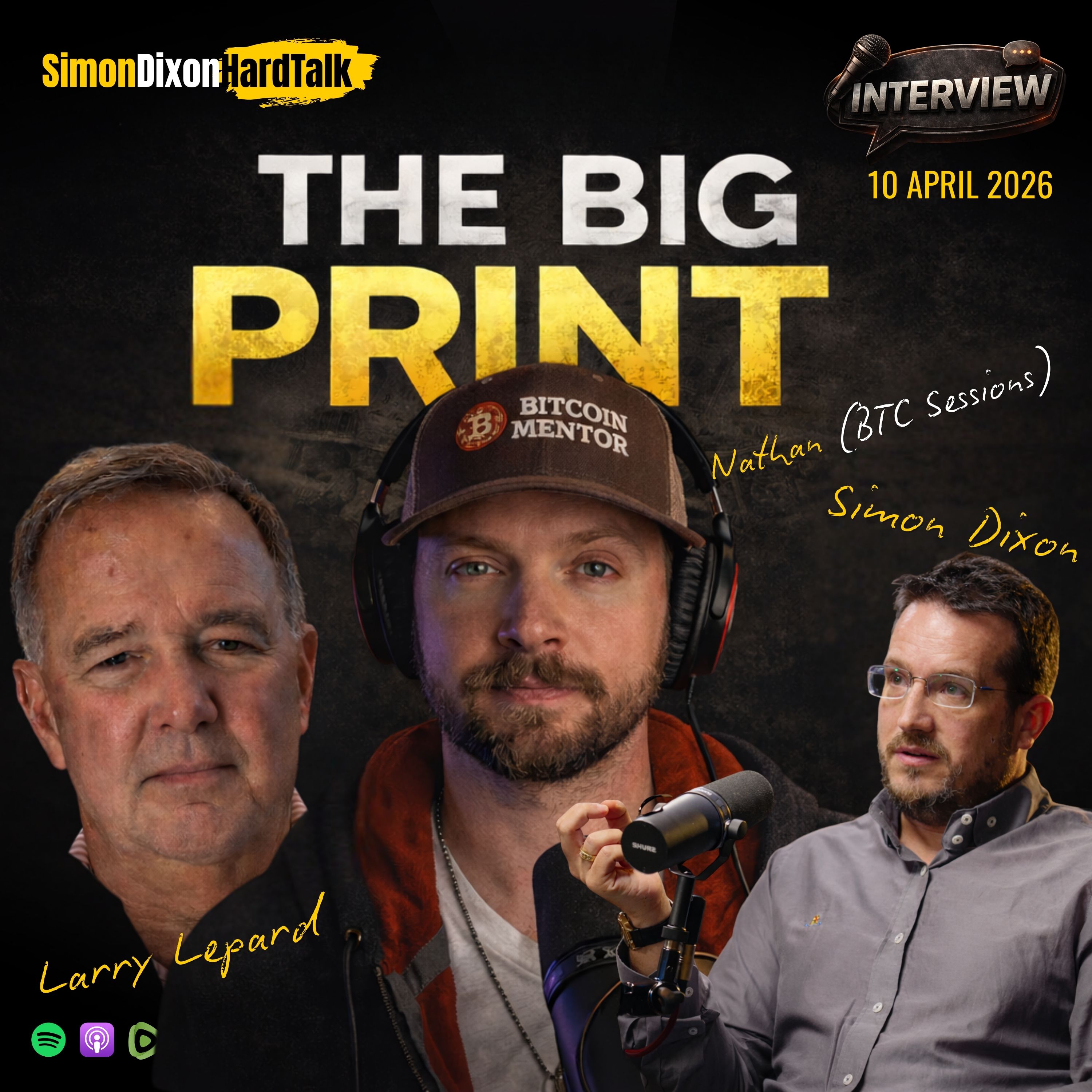 The Big Print Begins: War, Markets & the Reset — Simon Dixon & Lawrence Lepard on BTC Sessions
