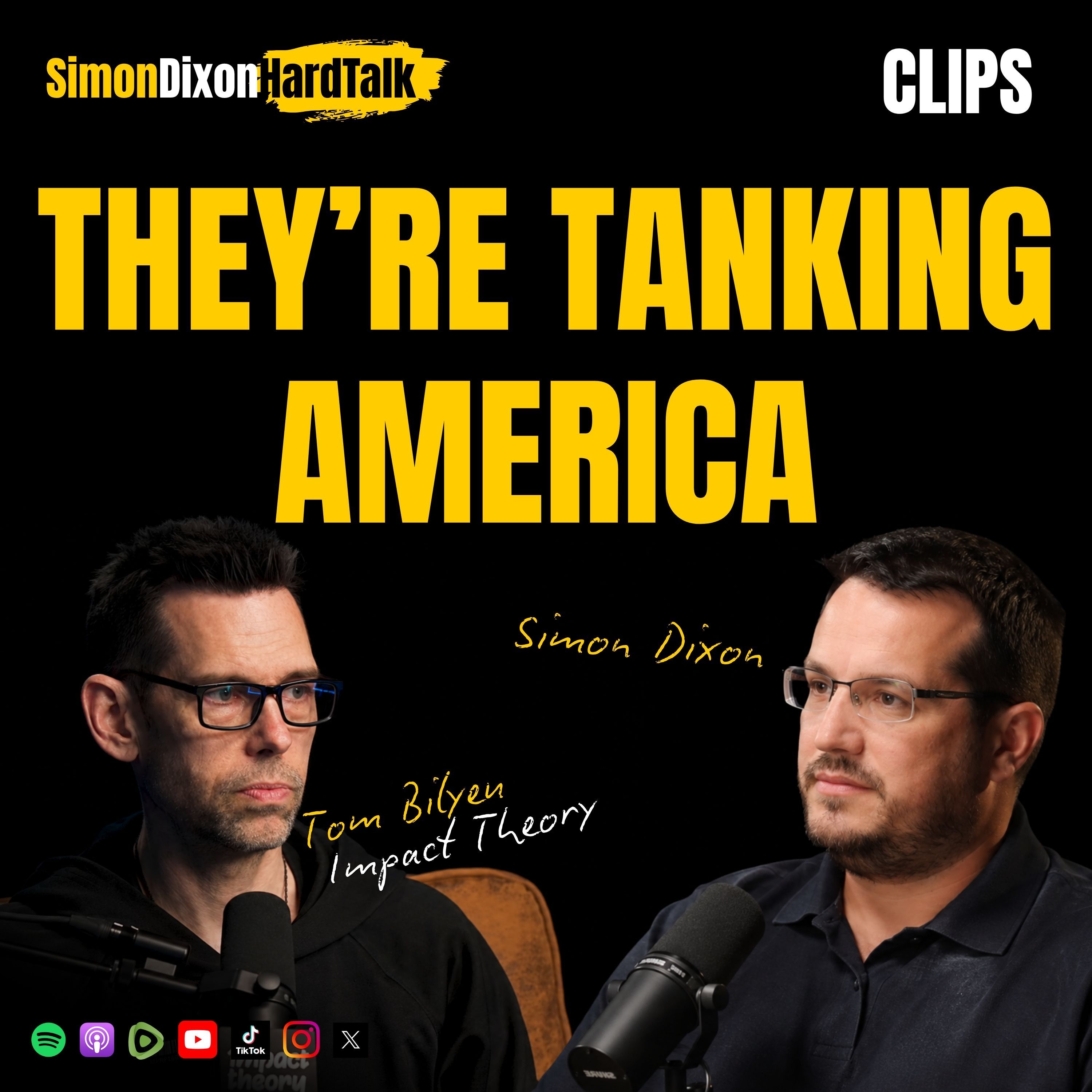 They're Deliberately Winding Down America — Here's the Plan for What Comes Next | Simon Dixon on Impact Theory w/ Tom Bilyeu episode artwork