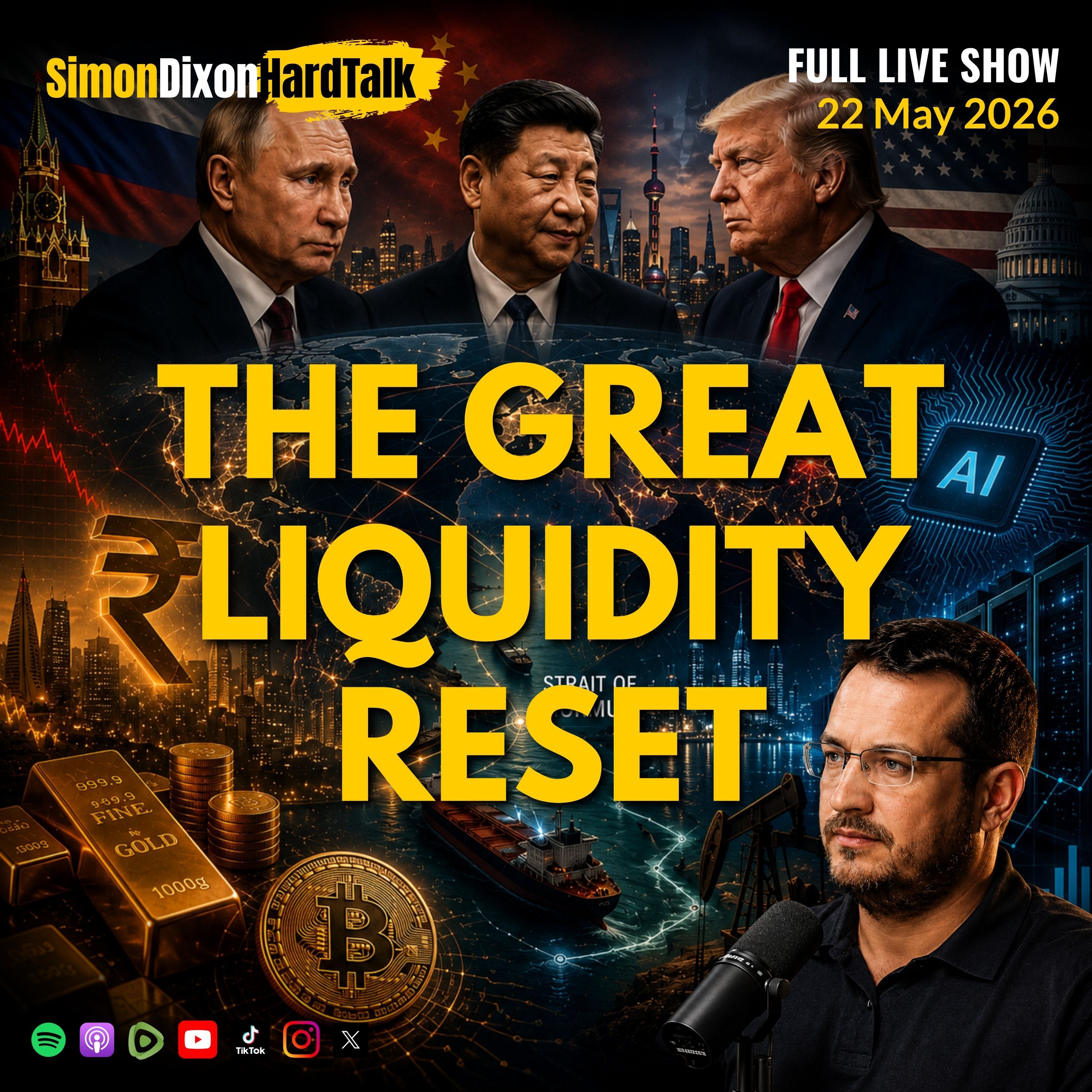 The Great Liquidity Reset | Simon Dixon Hard Talk LIVE — Simon Dixon Hard Talk cover