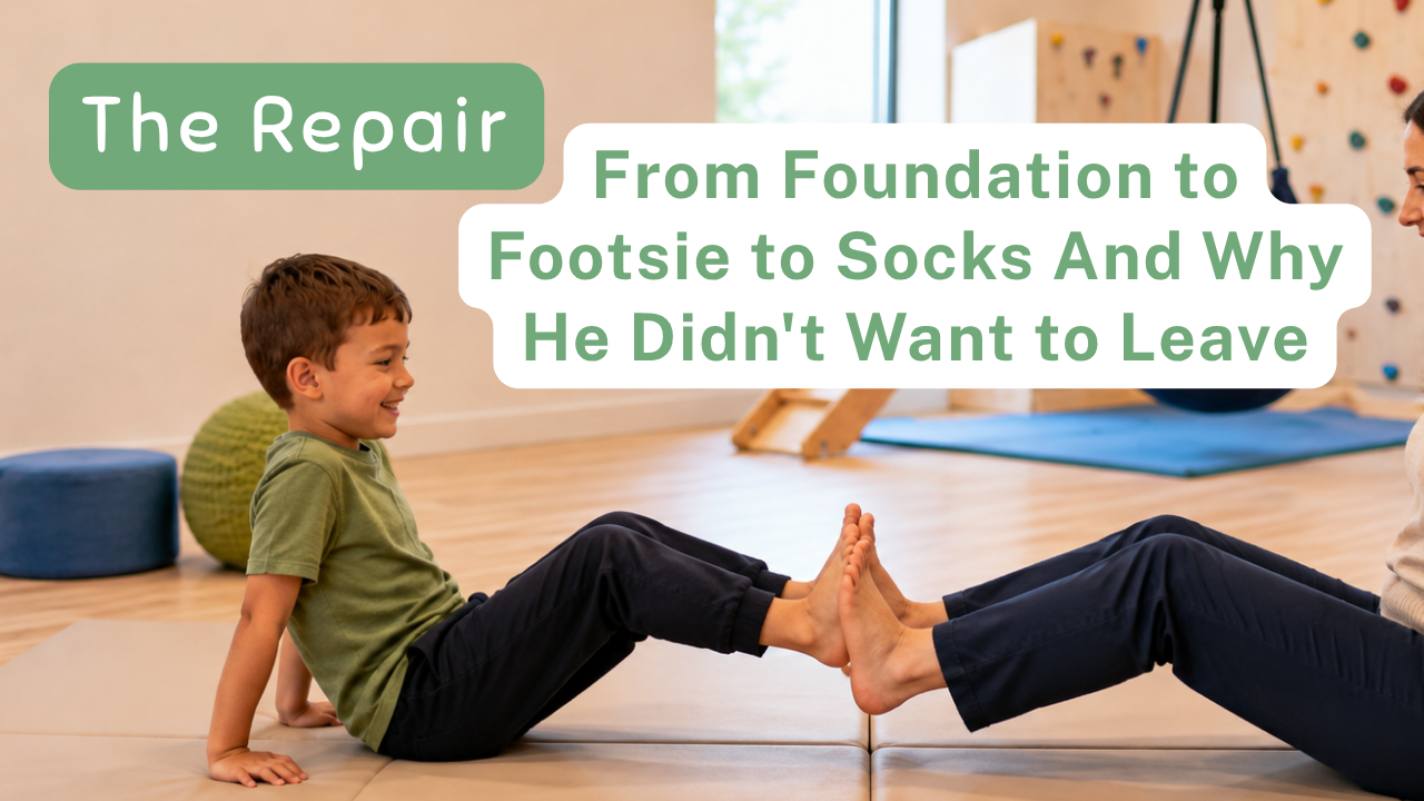 Blog Part 3/3 - The Repair: From Foundation to Footsie to Socks And Why He Didn't Want to Leave