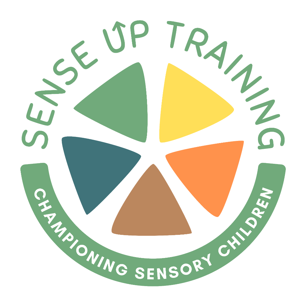 Header SenseUp Training Logo - Slogan Championing Sensory Children