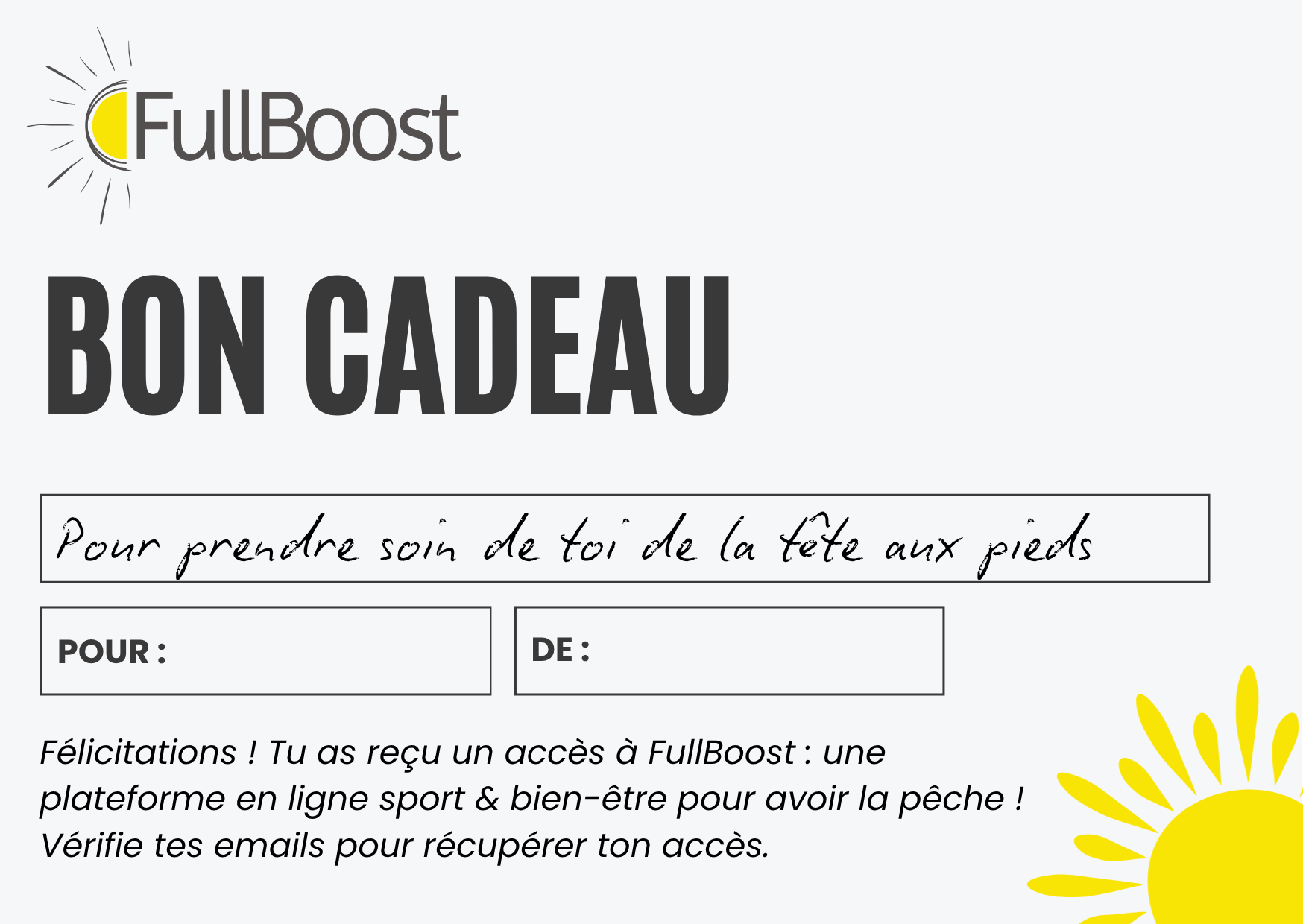 Carte cadeau FullBoost