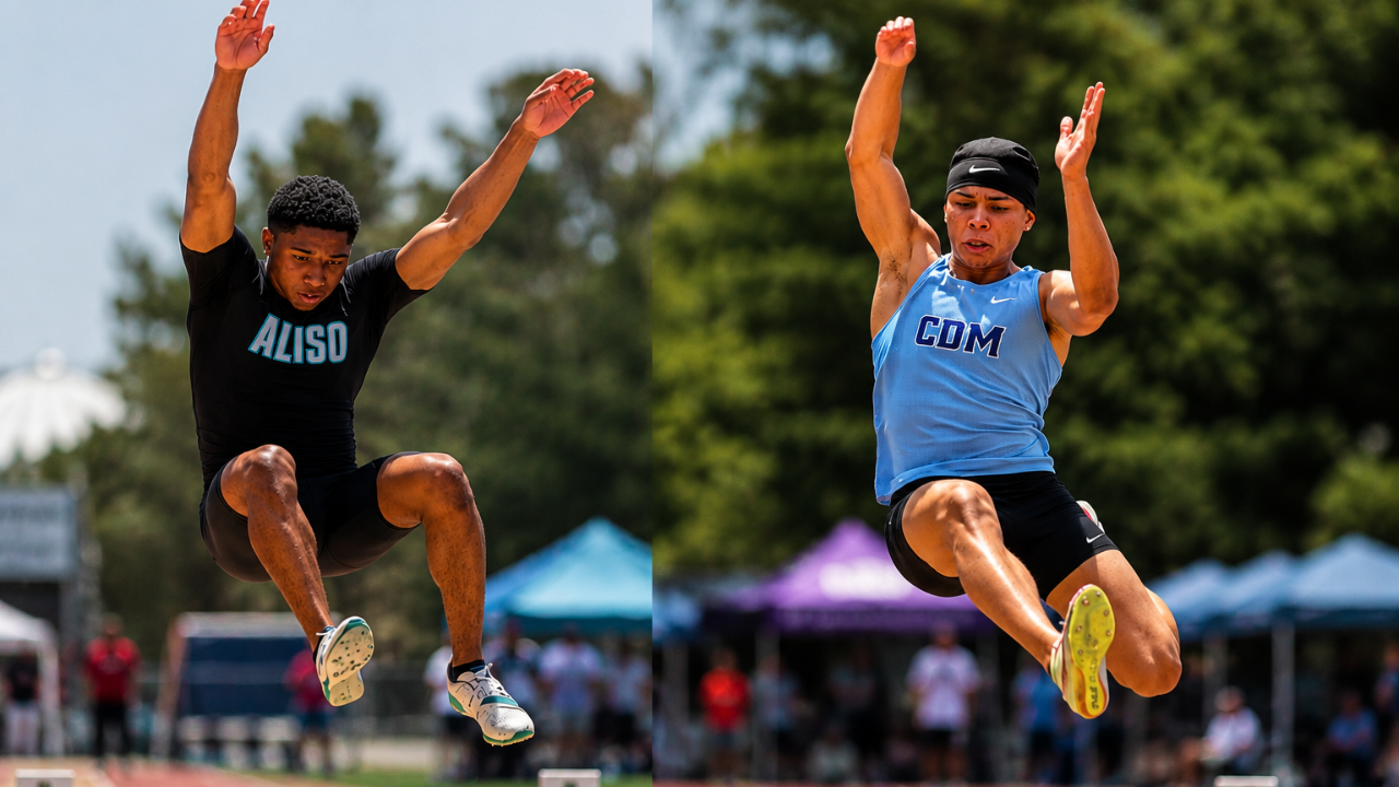 dane and colton jumping in competition