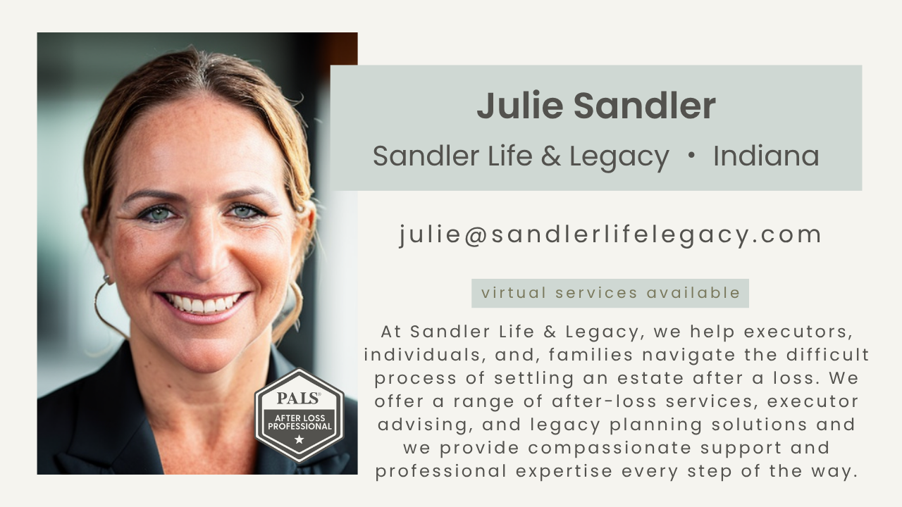 Julie Sandler, Sandler Estate Services
