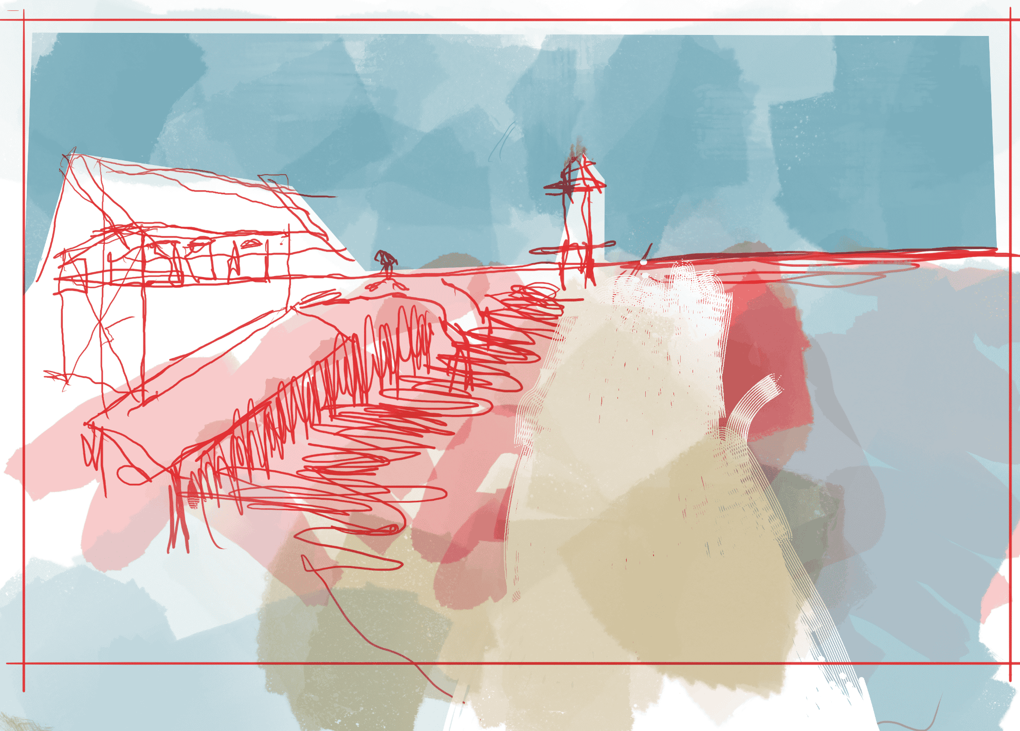 Before: original sketch by student Brent P.