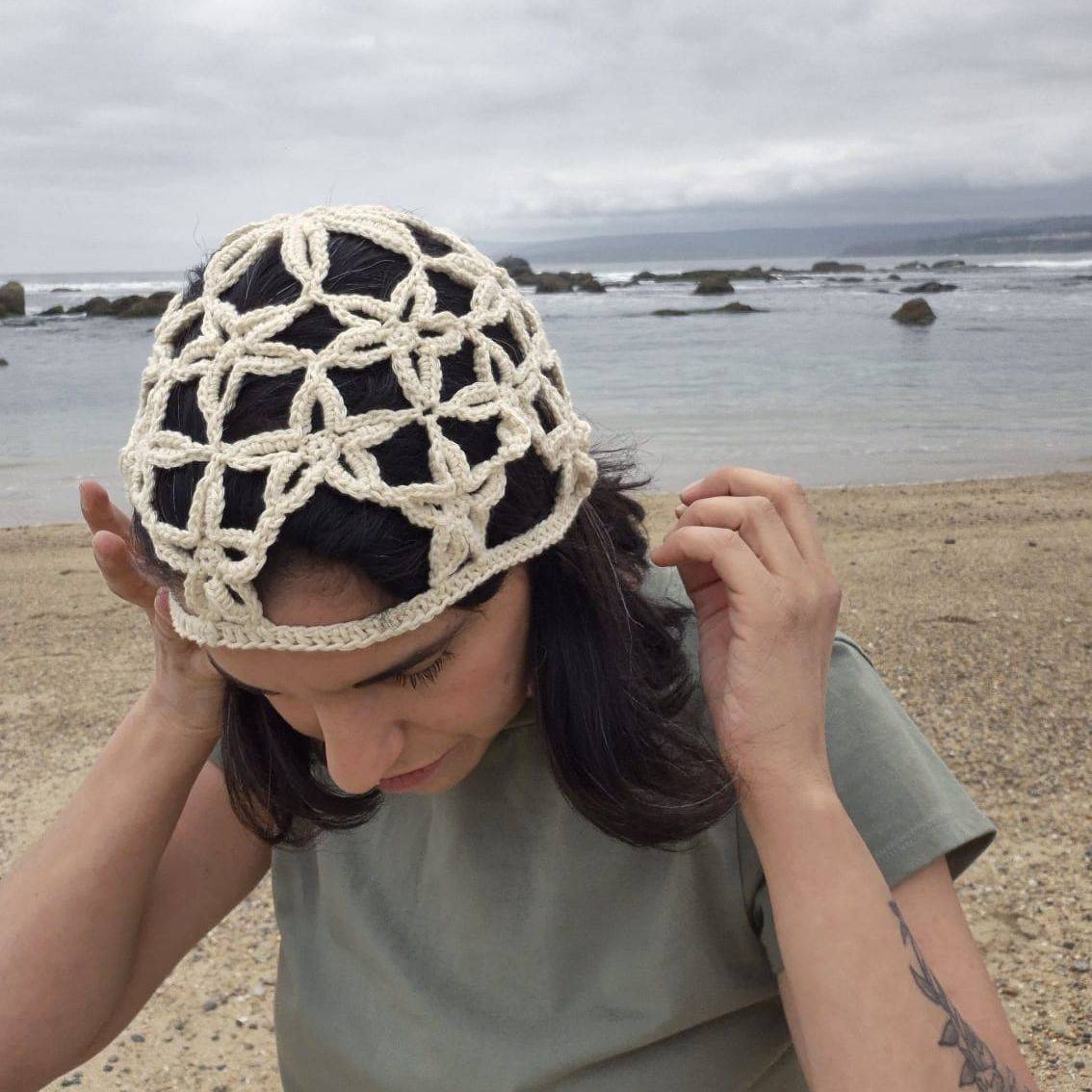 casquette flora crochet